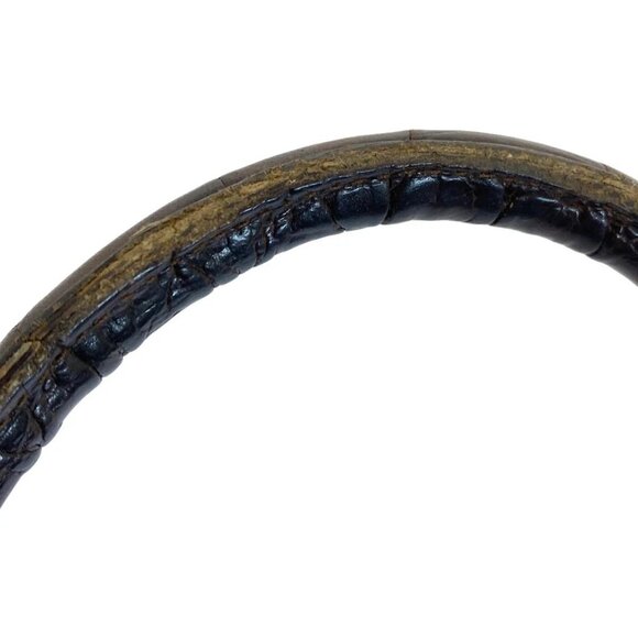 Auth FURLA - Dark Brown Leather Tote Bag - Picture 7 of 9